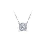 Sirius 0717P0052 0,50 Karat Görünümlü Modern Pırlanta Tektaş Kolye