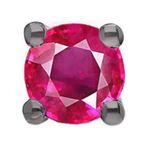 Sirius 0723E0051 Pembe Safir Tektaş Erkek Küpesi
