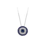 Sirius 0723P0039 Pırlanta ve Safir İkon Kolye