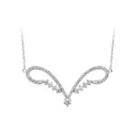 Sirius 0725P0007 Pırlanta Taşlı Modern Taç Kolye