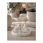 Sirius Atelier Dekoratif Set Tepsi - Mum - Vazo - Oda Kokusu ve Çiçek Kapaklı Kutu
