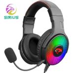 Sirius Booster Rgb Ledli 7.1 Surround Profesyonel Gaming Oyuncu Kulaklığı - Siyah