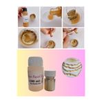 Sirius Hobi Epoksi Reçine Bardak Altlığı Gold Kenar Boyası Varağı Seti 100 ml Varak Sıvısı+ 30 gr Varak Tozu