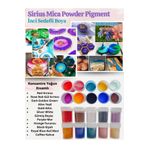 Sirius Hobi Epoksi Reçine Mum Boya Mica Powder (İNCİ SEDEFLİ PİGMENT) 10 Renk Set 10x5gr
