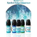 sirius hobi Resin Day’s Epoksi Dalgası Efekti Boya Pigment Seti 5x10ml Sıvı Plastik Özellikli