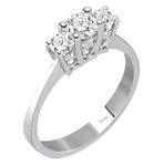 Sirius Pırlanta 0.57 Karat Tria Beyaz Altın 13 Pırlanta Yüzük