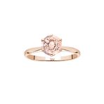 Sirius Pırlanta ve Morganite Taşlı Malaga Kırmızı Altın Yüzük