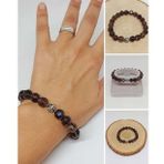 Sirius Serisi Dumanlı Kuvars Taşı 10mm Unisex Bileklik (52934)