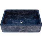 Sirius Siyah Mermer Cilalı Çiftlik Evi Tarzı Lavabo Tms13