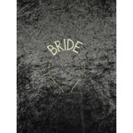 SırmalıHome 2 Parça Gold 'bride To Be' Yazılı Siyah Saten Kemer 'bride' Düz Taşlı Taç Seti Bekarlığa Veda - Altın - Gümüş - 0,5 x 9 cm