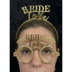 SırmalıHome Bekarlığa Veda Partisi Için 'bride To Be' Yazılı Gelin Tacı ve Gözlüğü Gold 2'li Set Nedime Kına - Altın - 0,5 x 9 cm