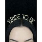SırmalıHome Bekarlığa Veda Partisi Için 'bride To Be' Yazılı Taş Süslemeli Gold Gelin Tacı Nedime Kına - Altın - Gümüş - 1 Adet
