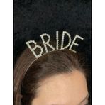 SırmalıHome Bekarlığa Veda Partisi Için 'bride' Yazılı Düz Taşlı Gold Gelin Tacı Nedime Kına - Sarı - 1 Adet