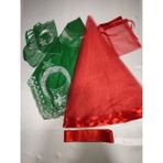 SırmalıHome Sırmalı Çeyiz Biyeli Kırmızı Gelin ve Ayyıldız Damat Kına Örtüsü Eldiveni ve Kemeri ile Kına Özel Paket Seti - Narçiçeği
