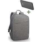 Sırt Çantası 15.6 Inç B210 Laptop Çantası, Dijital Göstergeli Hızlı Şarjlı Powerbank 22.5W Qc 3.0