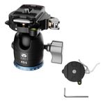 SIRUI KS-5 Tripod için Küre Başlık, 29 mm 360° Panorama Alüminyum Tripod Başlığı, Kamera, Video Kamerası, Tripod için Küre Başlık, Monopod Maksimum Taşıma Kapasitesi 10 kg