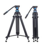 SIRUI Video Tripod SH15, Alüminyum Seyahat Video Tripodu 360° Sıvı Başlıklı, 155 cm, Maksimum Yük 10 kg Taşıma Kapasitesi, Seyahat Tripodu Kamera Tripodu DSLR, Video Kamera, Video Kamera için