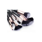 SİSA Cosmetics Profesyonel Lüks 8'li Büyük Boy Makyaj Fırça Seti Siyah (1448)