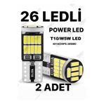 SİSA SENİSTESENAL T10 Led 26 Ledli W5w Canbus Metal Ultra Power Beyaz Park Plaka Tavan Ampulü