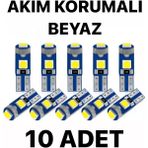 Sisa T5 LED Oto Kilometre Kadran Ambiyans Aydınlatma Ampulü Beyaz Akım Korumalı
