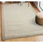 Sisal Serisi Beyaz Kaymaz Tabanlı Yıkanabilir Hasır Dokuma Halı 4601 | Sultan Halı 80 X 150