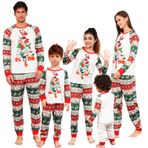 SISAY Aile Kıyafetleri Eşleşen Takımlar Noel Pijamaları İki Parça Üniseks Uzun Kollu Loungewear Üstler ve Altlar Pijama Pijama Noel Pjs Sonbahar Kış Pijama Gecelik Erkek Kadın Yetişkinler Çocuklar