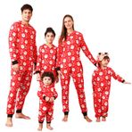 SISAY Eşleşen Aile Kıyafetleri Noel Pijama Seti Üniseks Uzun Kollu Loungewear Noel Romper Pijama Tek Parça Pijama Noel Pjs Sonbahar Kış Pijama Gecelik Erkek Kadın Yetişkinler Çocuklar için, Renk # 3