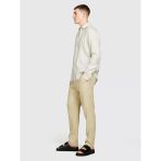 Sisley %100 Keten Regular Fit Gömlek Erkek Gri Gömlek - 324P5bkusq029