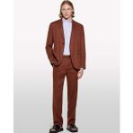 Sisley %100 Keten Slim Comfort Fit Pantolon Erkek Kahverengi Pantolon - 325P4aghsf049