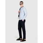 Sisley %100 Keten Slim Comfort Fit Pantolon Erkek Lacivert Pantolon - 324P4aghsf049