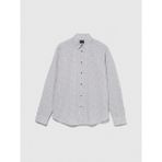 Sisley %100 Koton Desenli Poplin Gömlek Erkek Gri Gömlek - 323A597RSQ02S - Hardal - Sarı