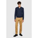Sisley %100 Koton Slim Fit Fitilli Kadife Pantolon Erkek Bej T-Shirt - 323A4SFRSF03D - 44