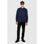 Sisley %100 Koton Slim Fit Fitilli Kadife Pantolon Erkek Siyah T-Shirt - 323A4SFRSF03D - 46