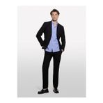 Sisley %100 Pamuk Dar Kesim Klasik Yakalı Baskılı Gömlek Erkek Buz Mavisi Gömlek - 324A5wnksq03u