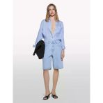 Sisley %100 Pamuk Düşük Bel Relax Fit Bermuda Denim Şort Kadın Mavi Denim Şort - 325P4w9kl901l