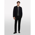 Sisley %100 Pamuk Şerit Cep Detaylı Rahat Kesim Kruvaze Ceket Erkek Siyah Ceket - 324A2WMDSW020 - 46