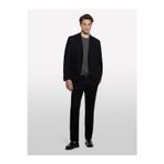 Sisley %100 Pamuk Şerit Cep Detaylı Rahat Kesim Kruvaze Ceket Erkek Siyah Ceket - 324A2wmdsw020