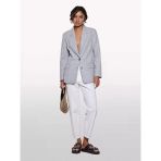 Sisley %100 Pamuk Taş Yıkama Normal Bel Mom Fit Denim Pantolon Kadın Krem Denim Pantolon - 325P4tfhle04ı