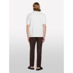 Sisley %100 Pamuk Triko Polo T-Shirt Erkek Krem Polo - 325P1094S300M