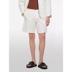 Sisley %100 Pamuk Yırtmaç Detaylı Regular Fit Bermuda Şort Erkek Krem Şort - 325P4GJ0S9018