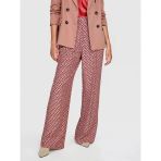 Sisley %100 Viskoz Desenli Palazzo Pantolon Kadın Siyah Pantolon - 323A4utslf03t