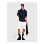 Sisley Erkek %100 Keten Slim Fit Bermuda Şort 325P4Aghs9010-Sıs074