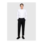 Sisley Erkek Beyaz Slim Fit Esnek Koton Gömlek