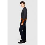 Sisley Esnek Slim Fit Chino Pantolon Erkek Renkli T-Shirt - 323A4JGCSF03E - 44