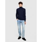 Sisley Kaşmir Karışımlı Dik Yaka Kazak Erkek Lacivert Kazak - 325A102HS2177 - XL