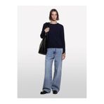 Sisley Kaşmir Karışımlı Regular Fit Kazak Kadın Lacivert Kazak - 325A102HM100F