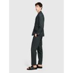 Sisley Keten Karışımlı Slim Confort Fit Pantolon Erkek Siyah Mix Pantolon - 324P434xsf04a