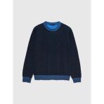 Sisley Koton Karışımlı Bisiklet Yaka Kazak Erkek Koyu Kahverengi Kazak - 323A11bds102t
