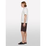 Sisley Liyosel Karışımlı Yırtmaçlı Regular Fit T-Shirt Erkek Krem T-Shirt - 325P361VS104K - XL