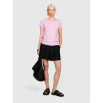 Sisley Pamuk Modal Karışımlı Bisiklet Yaka T-Shirt Kadın Sarı T-Shirt - 324P3tnhl103l